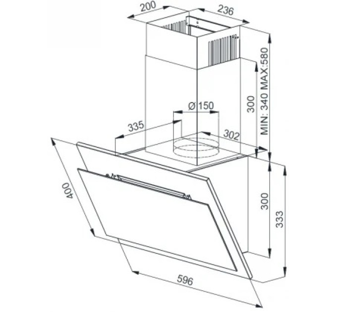 Вытяжка Beko HCA63420B