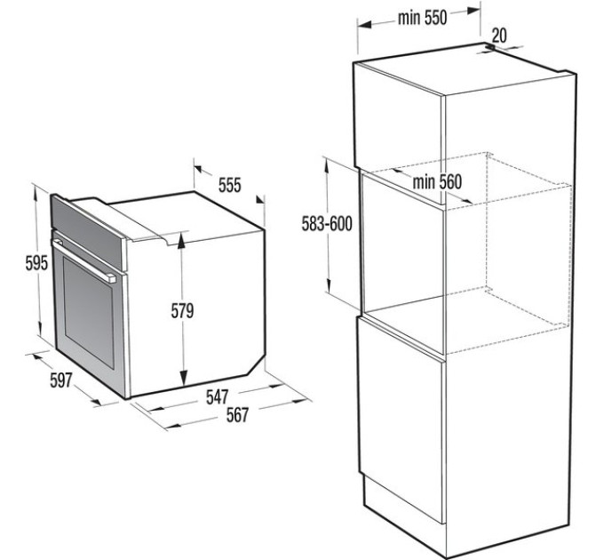 Духова шафа Gorenje BOS6747A05DG