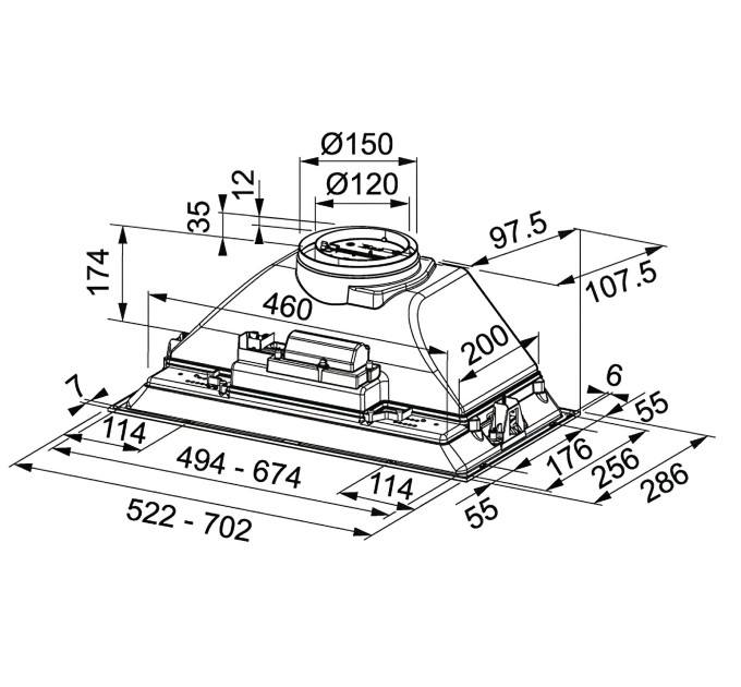 Витяжка Franke FBI 525 XS HCS