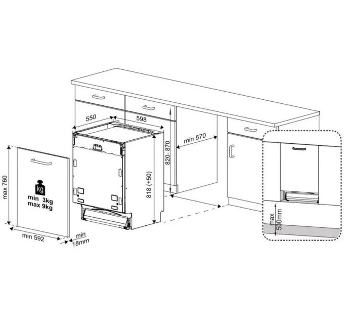 Посудомийна машина Beko DIN48430AD