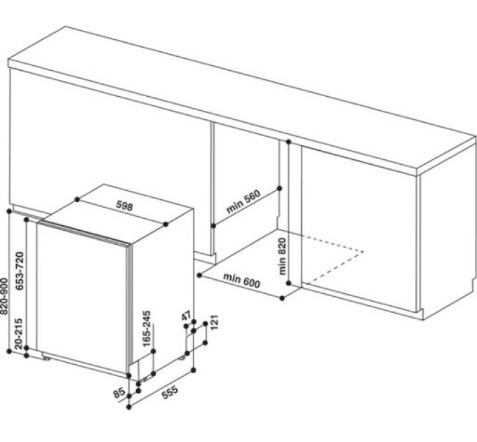 Посудомийна машина Whirlpool WIC3C34PFES