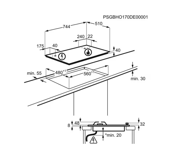 Варочная поверхность Electrolux KGS75362XX