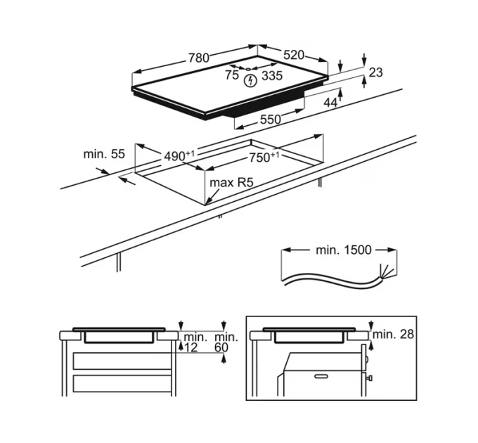 Варильна поверхня Electrolux EIV854