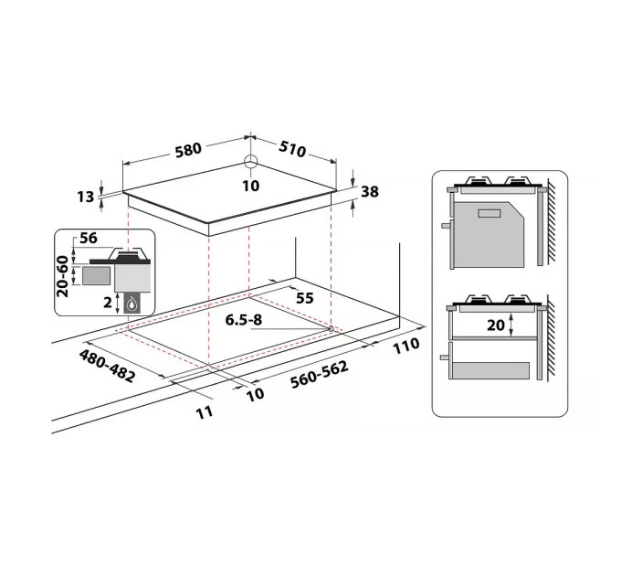 Варочная поверхность Whirlpool TGML 661 IX R