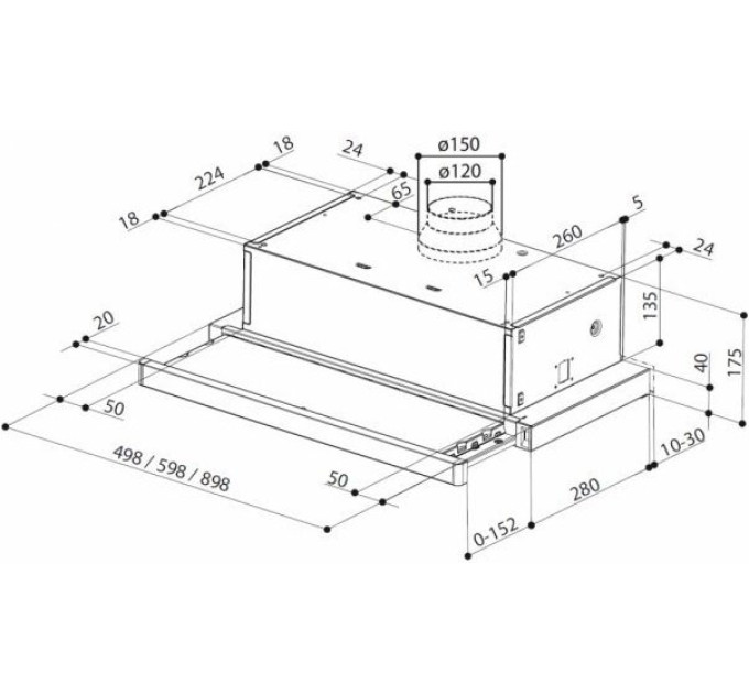 Вытяжка Franke Flexa Ng Hip Bk A60