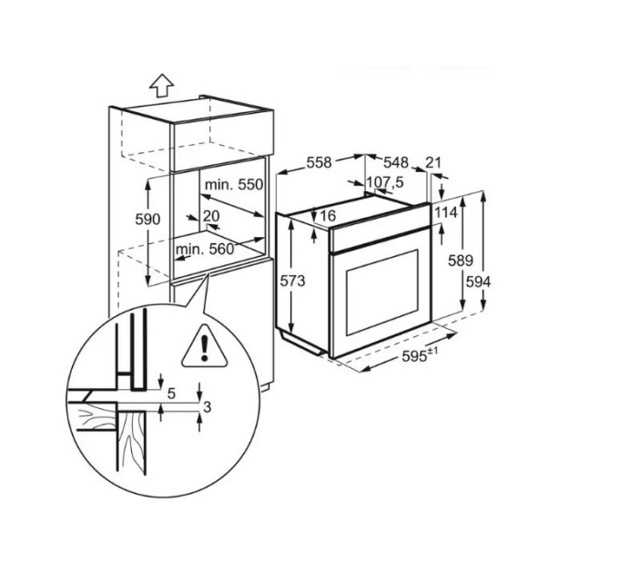 Духова шафа Electrolux LOD6C77WZ