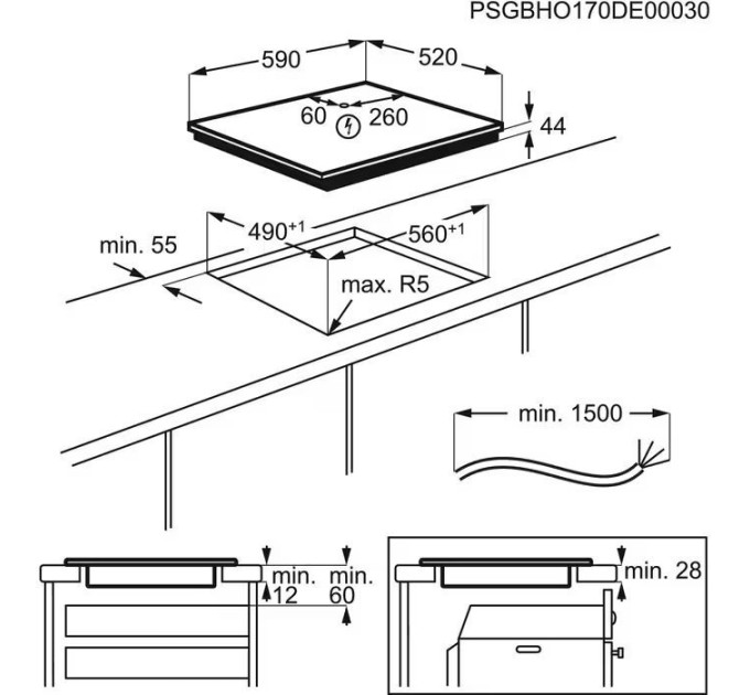 Варочная поверхность Electrolux CIV654