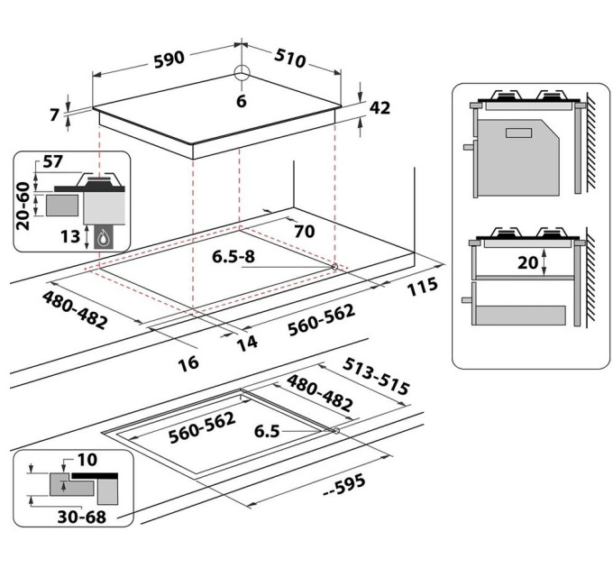 Варильна поверхня Whirlpool WSQ2160NE