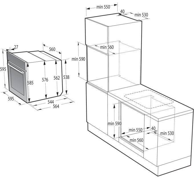 Духова шафа Gorenje BOSB6737E06X