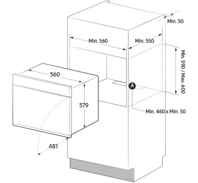 Духова шафа Samsung NV7B4445UAS/WT