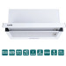 Вытяжка Ventolux Garda 60 WH (1000) LED 2S