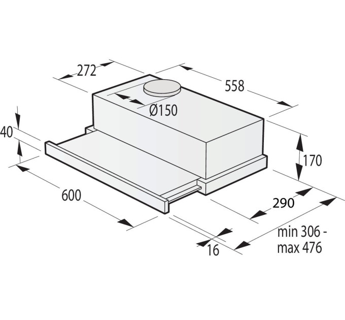 Вытяжка Gorenje TH62E4BG
