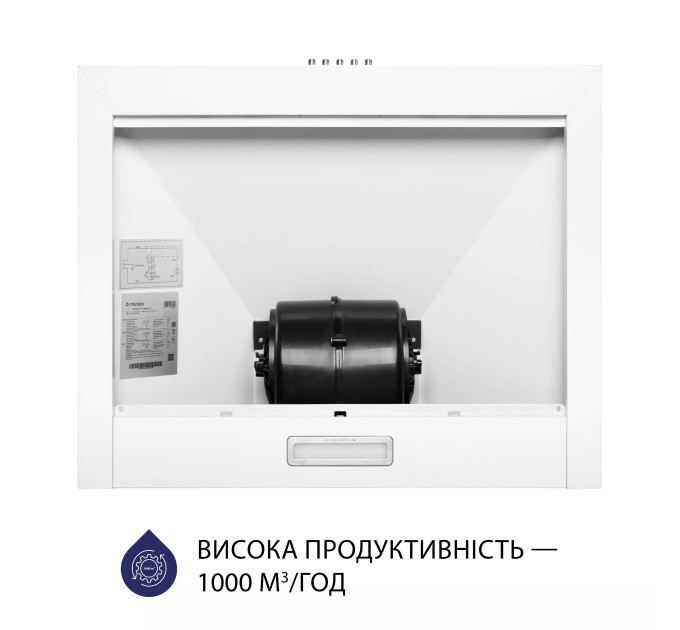 Вытяжка Minola HK 6614 WH 1000 LED