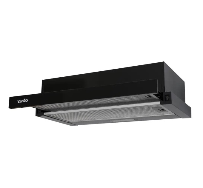 Вытяжка Ventolux Garda 60 BK (700) LED 2S