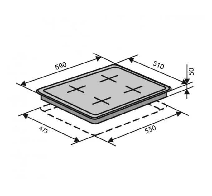 Варочная поверхность Ventolux HG C7G CEST (MBG)
