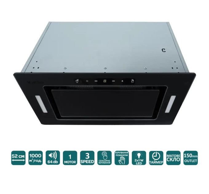 Вытяжка Ventolux PUNTO 52 MBG (1000) TC MS