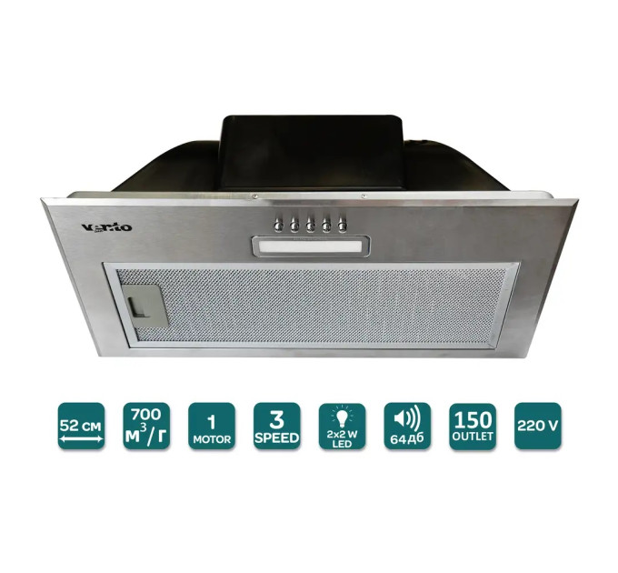 Вытяжка Ventolux PUNTO 52 X (700) PB PC