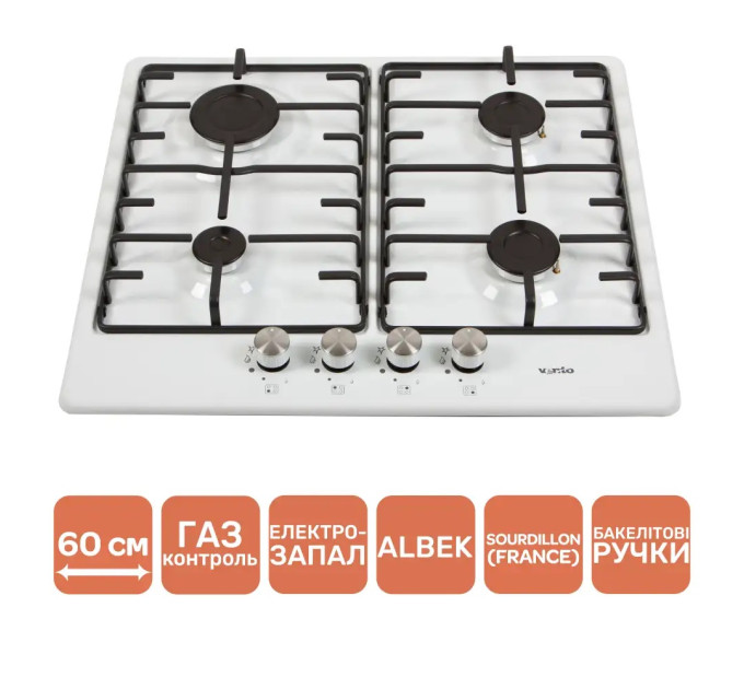 Варочная поверхность Ventolux HG640-MA3 S (WH)