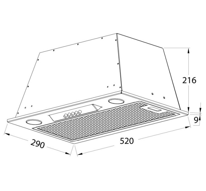 Витяжка Pyramida ABH 52 PBA (700) BL