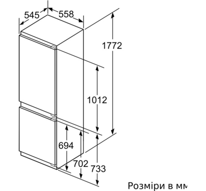 Вбудований холодильник Siemens KI86SAF30U