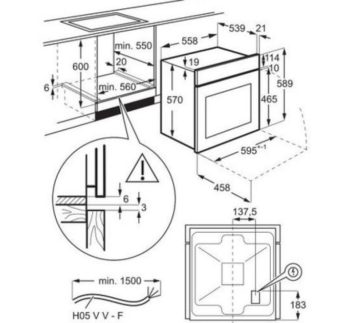 Духова шафа Electrolux EOF3H50BK