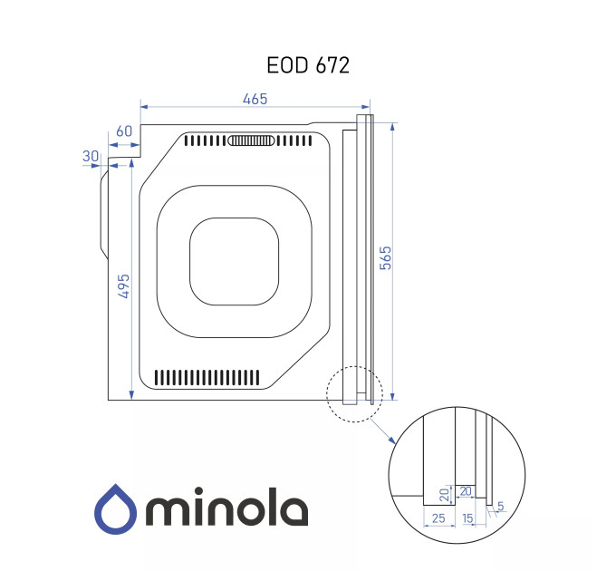 Духовой шкаф Minola EOD 672 BL