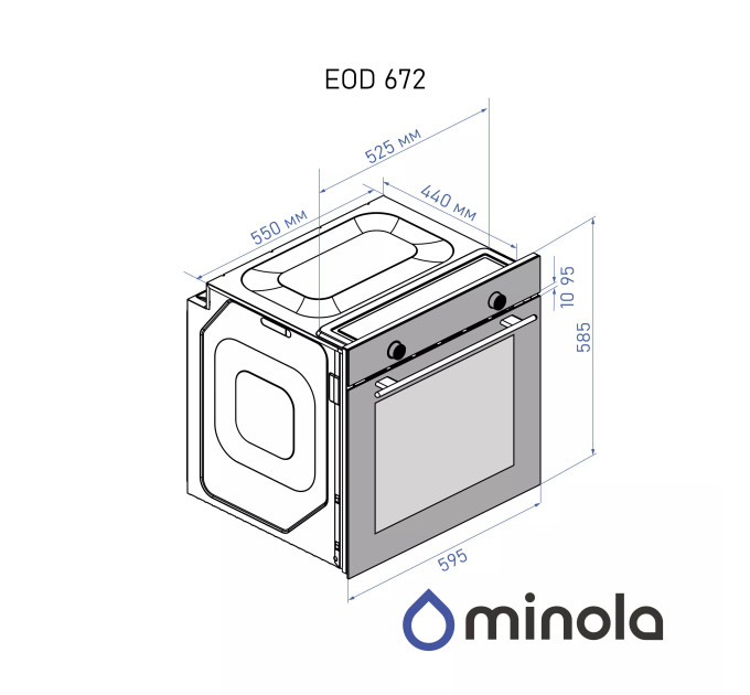 Духовой шкаф Minola EOD 672 BL
