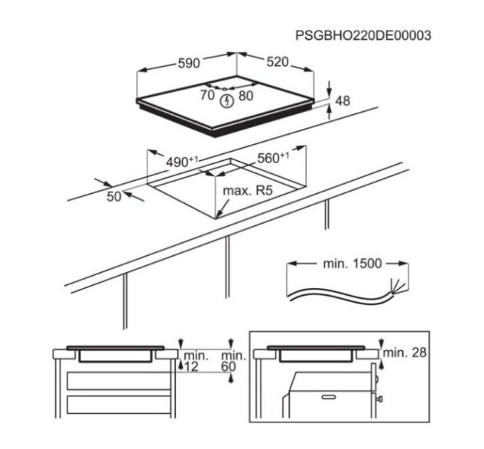 Варильна поверхня Electrolux LIB60420CK