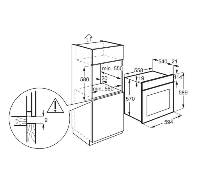 Духовой шкаф Electrolux EOD3F50TX