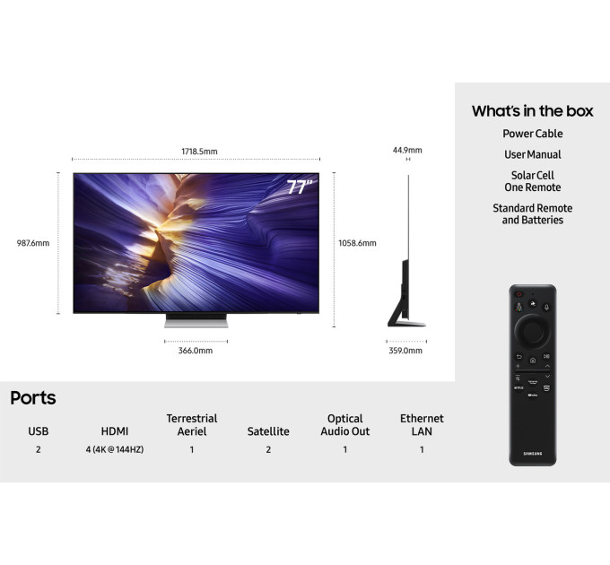 Телевизор Samsung QE77S90F