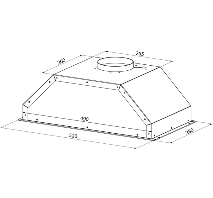 Витяжка Pyramida AGB 52 PB BL