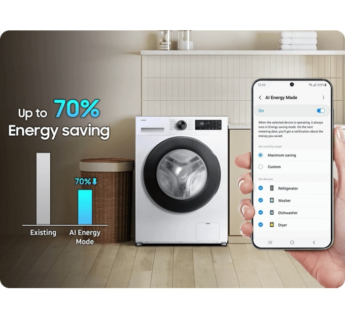 Пральна машина Samsung WW80FG5L32AELE