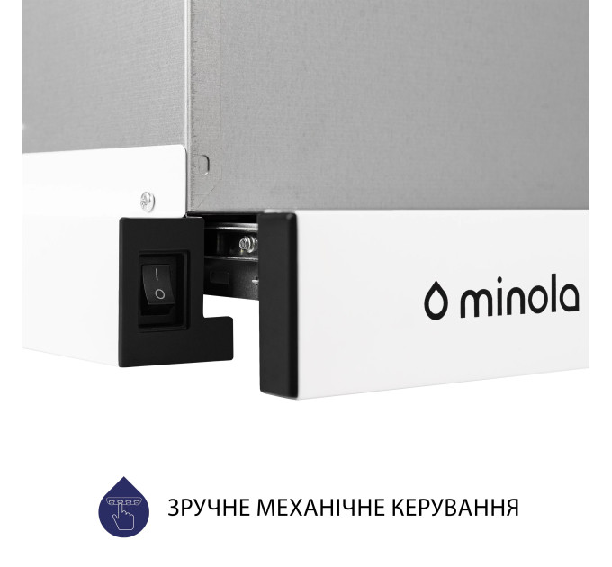 Вытяжка Minola HTL 6214 WH 700 LED