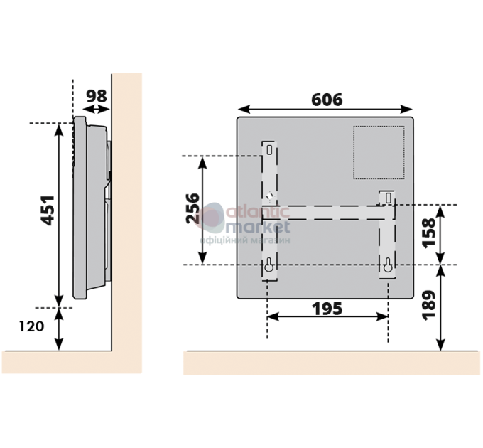 Обігрівач Atlantic F17 Essential CMG BL-Meca/M (1500W)