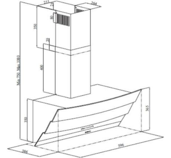 Вытяжка Beko HCA62640W