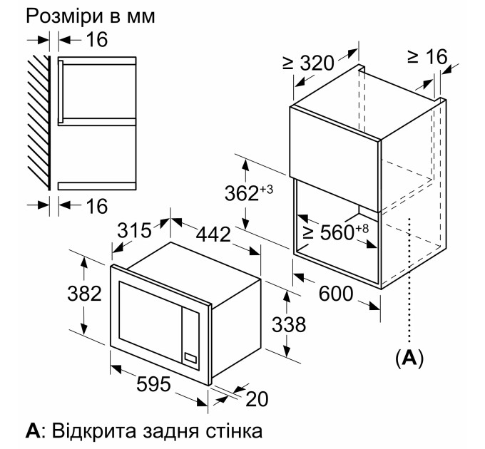 Вбудована свч Bosch BFL623MV3