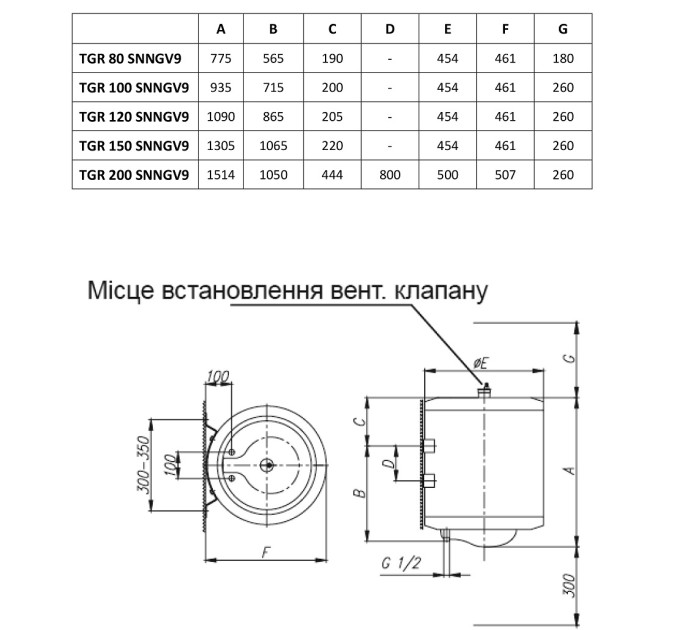 Бойлер Gorenje TGR100SNNGV9