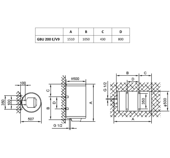 Бойлер Gorenje GBU200E/V9