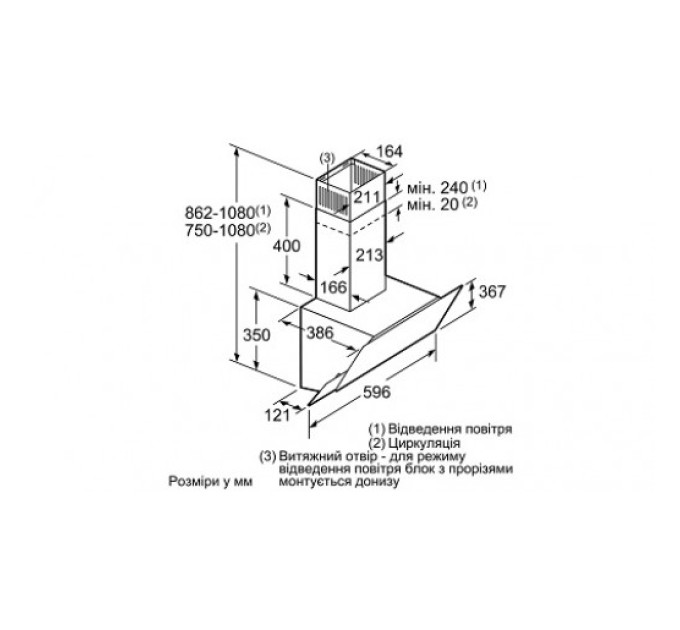 Витяжка Bosch DWK065G60R