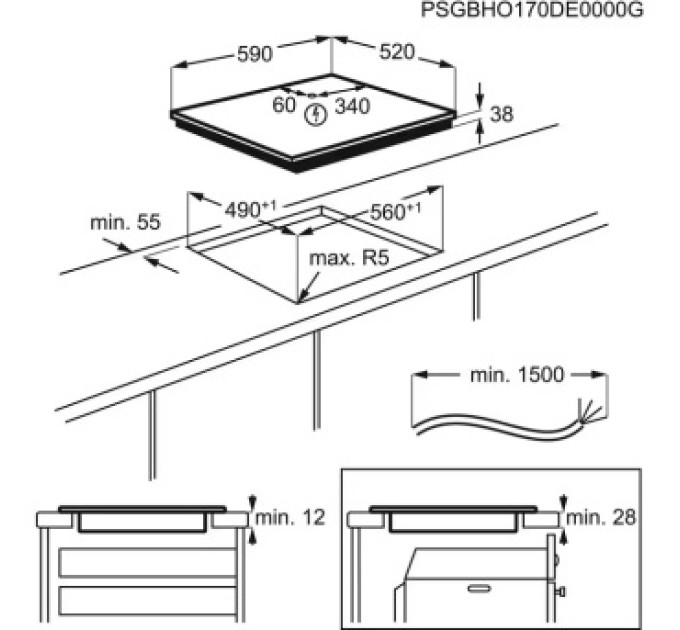 Варочная поверхность Electrolux CPE6420KX