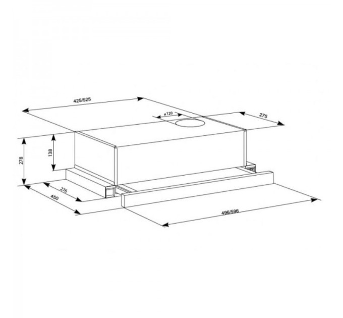 Витяжка ELEYUS BREEZE 470 60 WH