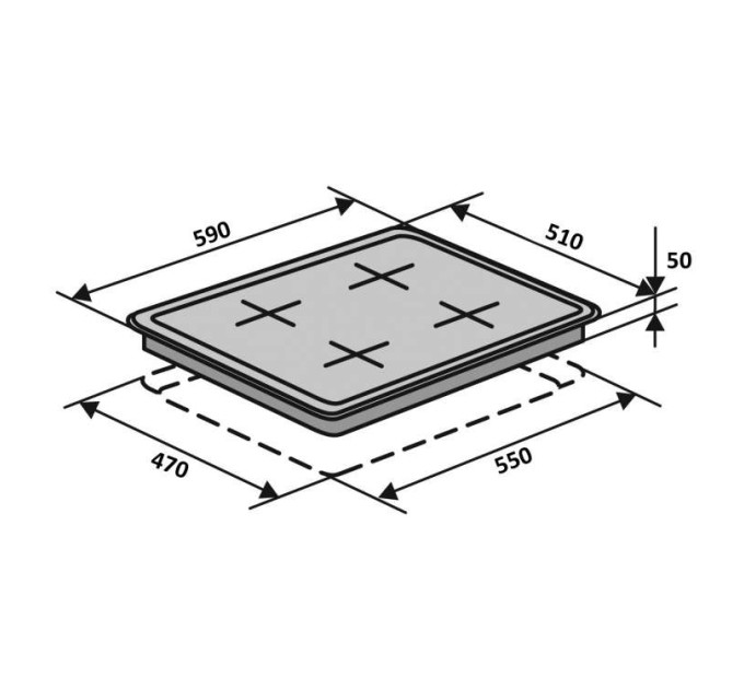 Варочная поверхность Ventolux HG D7 ST (X)