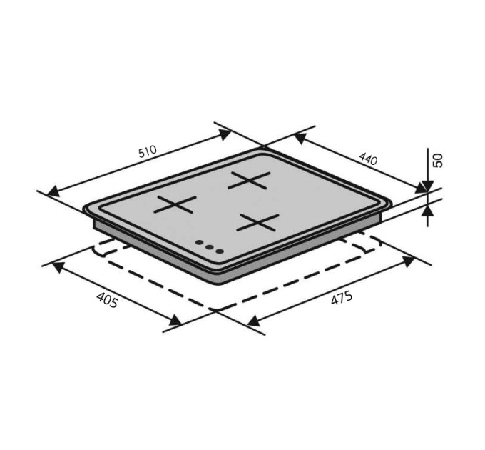 Варочная поверхность Ventolux HG430-B3 S (AN)