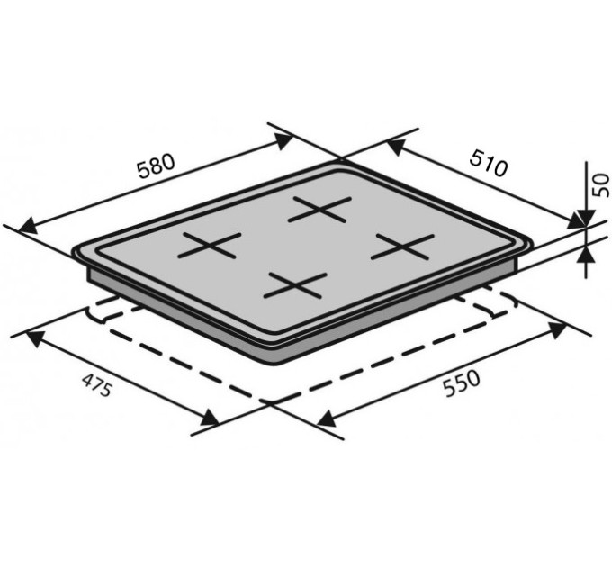 Варочная поверхность Ventolux HG640 B2 CS (IV/RB)