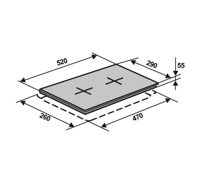 Варильна поверхня Ventolux HG320G CEST (BK) 7