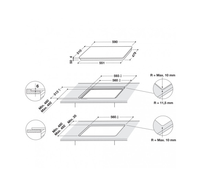 Варочная поверхность Hotpoint-Ariston HB8460BNEW