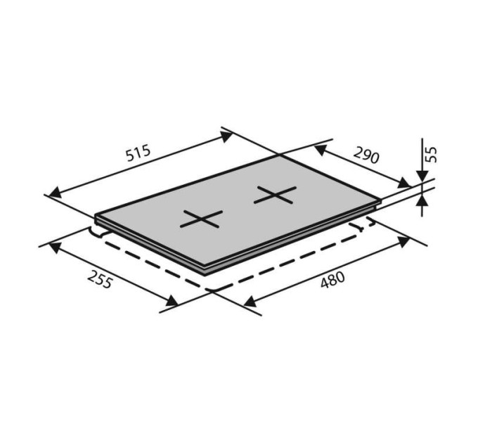 Варильна поверхня Ventolux HSF320G RS (BK) 3