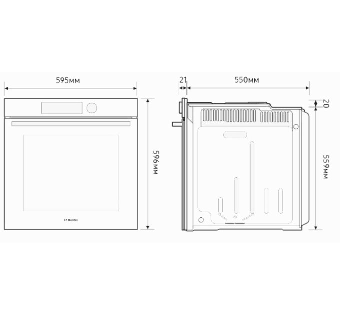 Духовой шкаф Samsung NV7B4245VAK/WT