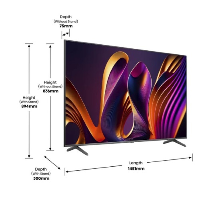 Телевизор HISENSE 65E7NQ PRO