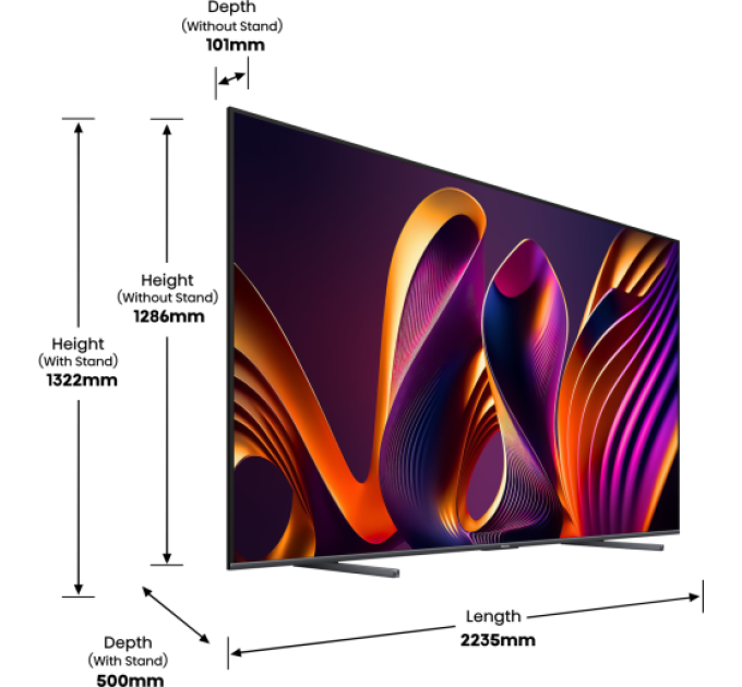 Телевизор HISENSE 100E7NQ PRO